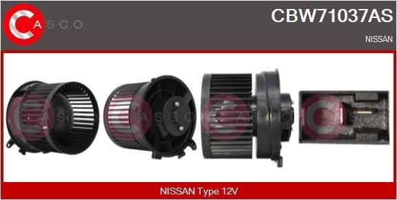 CASCO Pulseur d'air habitacle CBW71037AS CBW71037AS Ventilateur clim NISSAN TRADE CASCO