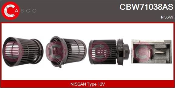 CASCO Kupévifte CBW71038AS pris Interiørvifte Nissan R50 CBW71038AS CASCO