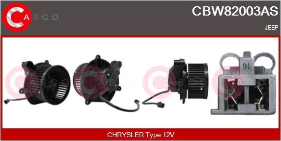 Pulseur d'air habitacle CASCO CBW82003AS Pulseur d'air habitacle CASCO CBW82003AS prix Système de chauffage Jeep Grand Cherokee wk2