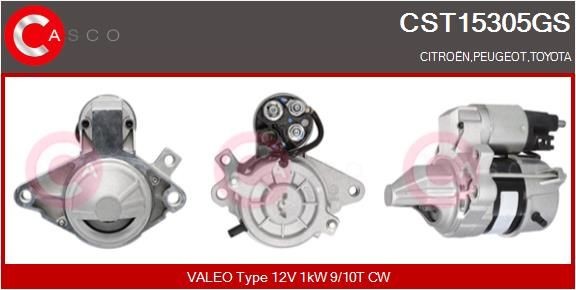 Startmotor CASCO CST15305GS CASCO CST15305GS: Startmotoren Toyota AYGO 2015