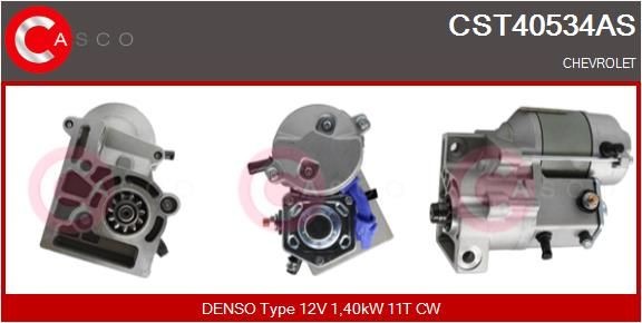 Motorino avviamento CASCO CST40534AS CASCO CST40534AS Motorino di avviamento Chevrolet CORVETTE 2007