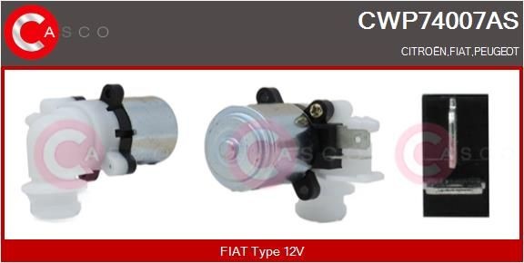 CASCO Reinigingsvloeistofpomp, ruitenreiniging CWP74007AS Ruitensproeier pomp CASCO 208 CWP74007AS goedkoop