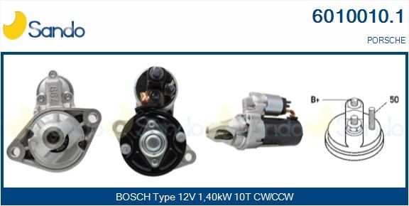 SANDO Startmotor 6010010.1 Autostarter PORSCHE SANDO 6010010.1