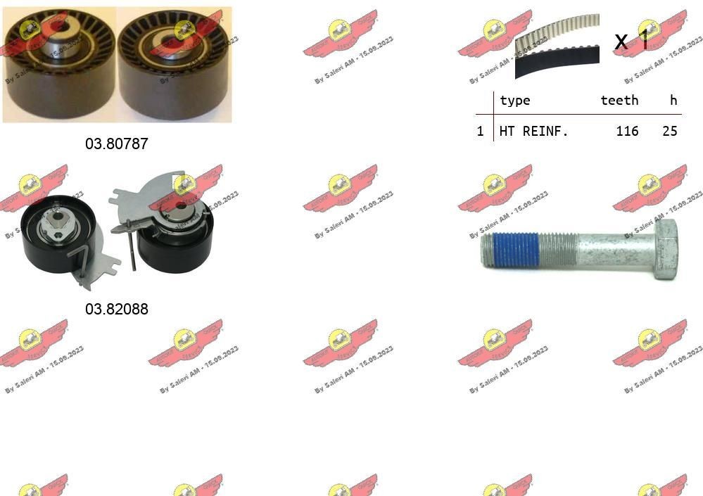 AUTOKIT Sada ozubeného remeňa 04.5406 04.5406 Sada rozvodového remeňa AUTOKIT FORD KA