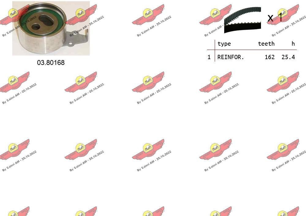 AUTOKIT Zobsiksnas komplekts 04.5418 Zobsiksna AUTOKIT KIA 04.5418
