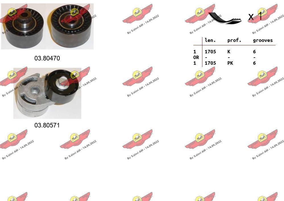 AUTOKIT Σετ ιμάντων poly-V 06.0037 Σετ ιμάντων poly-v AUTOKIT A3 06.0037 φθηνά