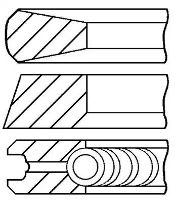 GOETZE ENGINE Virzuļa gredzenu komplekts 08-785400-00 GOETZE ENGINE 08-785400-00 orģinālās Virzuļu gredzeni Delta I (831) cena
