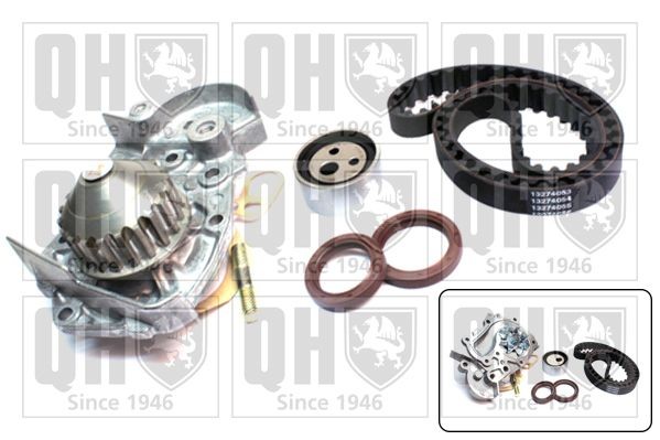 QUINTON HAZELL Kit de distribution + pompe à eau QBPK1220 QUINTON HAZELL QBPK1220 Kit de distribution + pompe à eau RENAULT 19 I 3/5 portes 1.9 DT 90 CV 1990