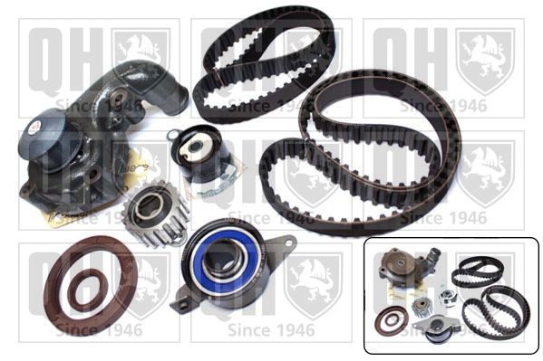 QUINTON HAZELL Kit cinghia distribuzione, pompa acqua QBPK2351 QUINTON HAZELL QBPK2351 Pompa acqua + kit cinghia distribuzione Ford Escort VII Station Wagon originali prezzo