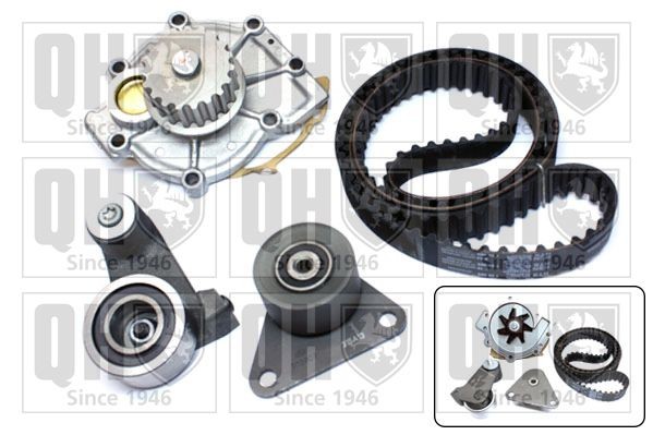 Registerreimsett med vannpumpe QUINTON HAZELL QBPK2620 QUINTON HAZELL QBPK2620 Registerreimsett RENAULT SAFRANE 2011