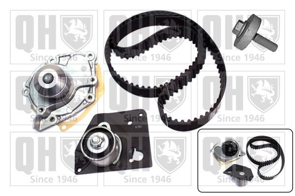 QUINTON HAZELL Registerreimsett med vannpumpe QBPK6320 Registerreimsett QUINTON HAZELL Renault CLIO QBPK6320