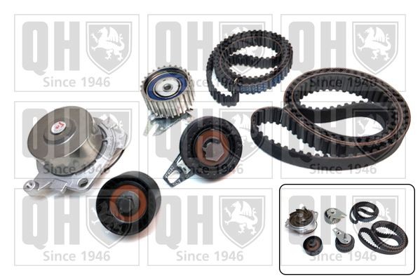 QUINTON HAZELL Distributieriem set + waterpomp QBPK6930 QUINTON HAZELL QBPK6930 Distributieriem set met waterpomp Alfa Romeo 166 936 prijs
