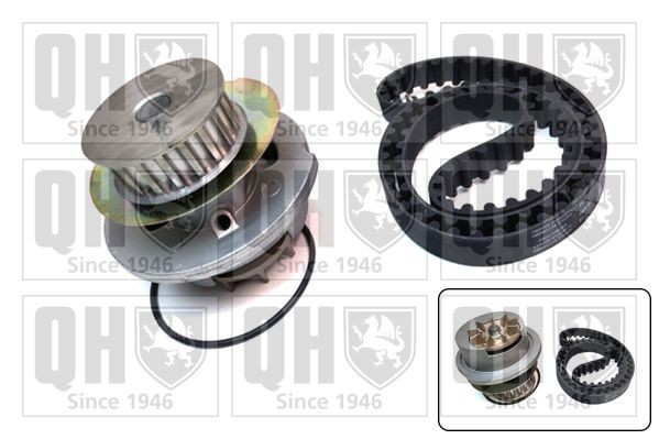 QUINTON HAZELL Bomba de água + kit de correia dentada QBPK9049 QUINTON HAZELL QBPK9049 Bomba de água + kit de correia de distribuição Opel Ascona C CC originais preço