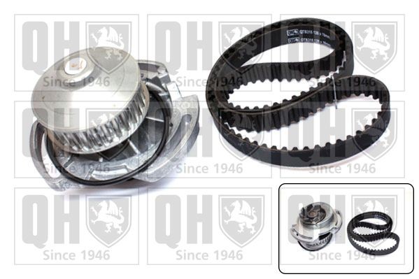 QUINTON HAZELL Bomba de água + kit de correia dentada QBPK9069 QUINTON HAZELL QBPK9069 Bomba de água + kit de correia de distribuição VW Polo 86c baratos