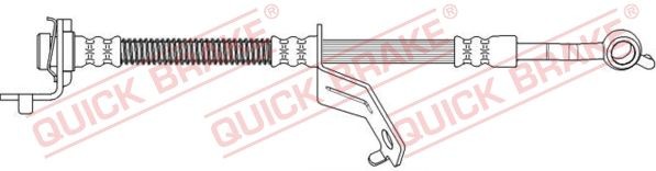 QUICK BRAKE Bremseslange 50.721 QUICK BRAKE 50.721 Bremseslange Kia Venga YN pris
