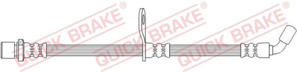 QUICK BRAKE Flexible de frein 50.723 Subaru LIBERO / VANILLE Flexibles de frein QUICK BRAKE 50.723