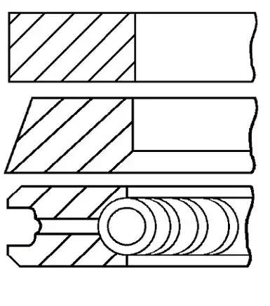 GOETZE ENGINE Jeu de segments de pistons 08-990111-00 GOETZE ENGINE 08-990111-00 Jeu de segments de pistons VW Transporter T4 pas cher