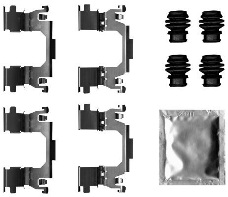 TEXTAR Kit accessori, pastiglia freno 82543800 TEXTAR 82543800 Kit accessori, pastiglia freno Renault Scénic IV prezzo