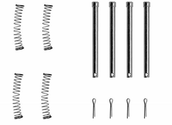 TEXTAR Monteringssett, bremseklosser 82545000 TEXTAR 82545000 Tibehørsett, skivebremse belegg Land Rover Defender L316 pris