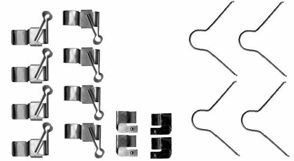 TEXTAR Monteringssæt til bremseklodser 82547400 82547400 Monteringssæt til bremseklodser TEXTAR TOYOTA PASEO