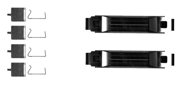 TEXTAR Kit accessori, pastiglia freno 82548300 TEXTAR 82548300 Kit accessori, pastiglia freno Audi A4 B9 Allroad prezzo