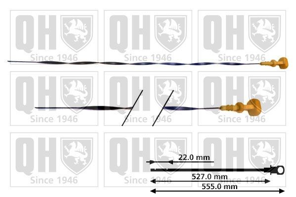 QUINTON HAZELL Oljesticka QOD119 Byta Oljesticka Fiat Coupe 175 kostnad QUINTON HAZELL QOD119