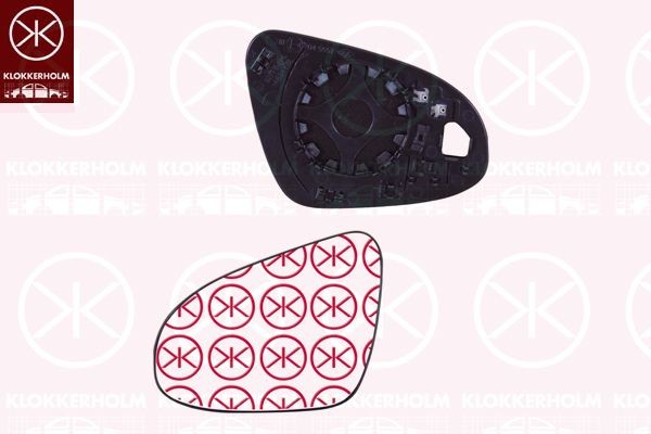 KLOKKERHOLM Spejlglas, udvendig spejl 81771062 81771062 Spejlglas LEXUS ES KLOKKERHOLM