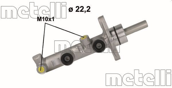 METELLI Hlavný brzdový válec 05-1126 Hlavný brzdový válec METELLI Toyota STARLET 05-1126