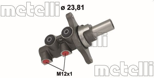 METELLI Cilindro maestro del freno 05-1154 METELLI 05-1154 Cilindro maestro del freno Mercedes-Benz Classe V originali