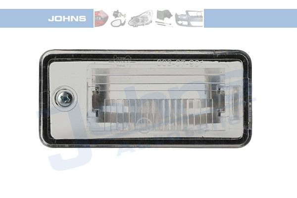 JOHNS Nummerskiltlys 13 02 87-96 13 02 87-96 Glødelampe nummerskiltlys AUDI A1 JOHNS