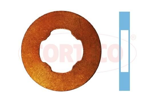 CORTECO Tetningsring, dyseholder 49430620 CORTECO 49430620 Tetningssett innsprøytningsdyse Fiat CROMA originale