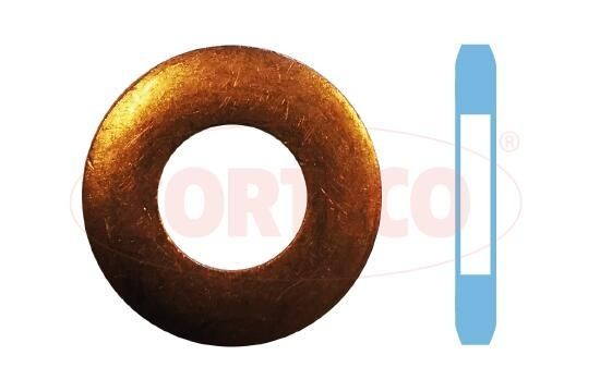 CORTECO Τσιμούχα, βάση μπεκ 49430629 CORTECO 49430629 Σετ τσιμούχες μπεκ ψεκασμού Mercedes W251 τιμες