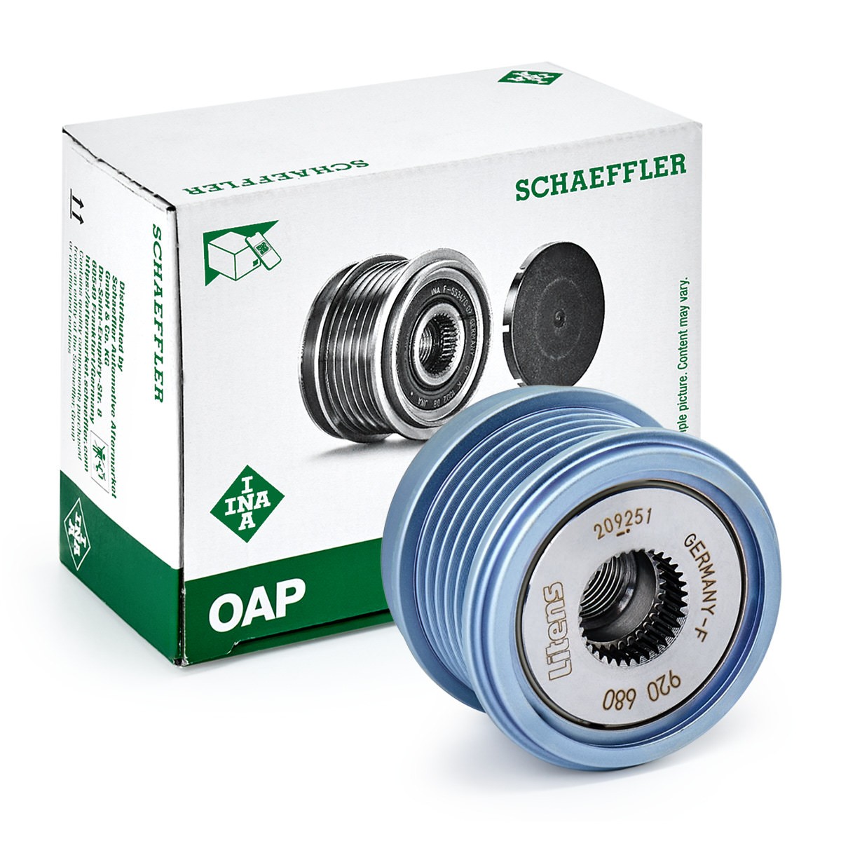 INA Dispositivo ruota libera alternatore 535 0343 10 INA 535 0343 10 Dispositivo ruota libera alternatore VOLKSWAGEN Passat B2 Hatchback (32B) 1.3 55 CV 1981