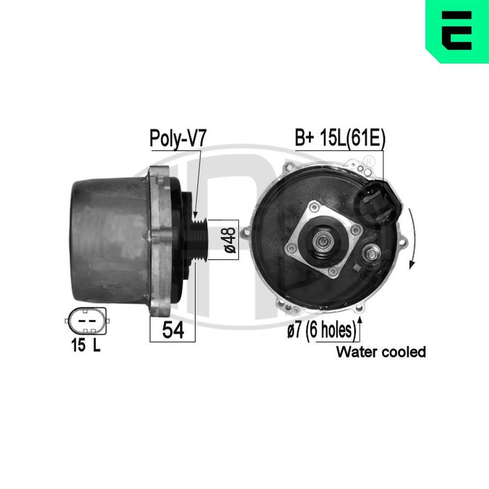 ERA Alternator 209068A ERA 209068A LAND ROVER 88/109 Mk2A Off-Road Convertible alternators replacement