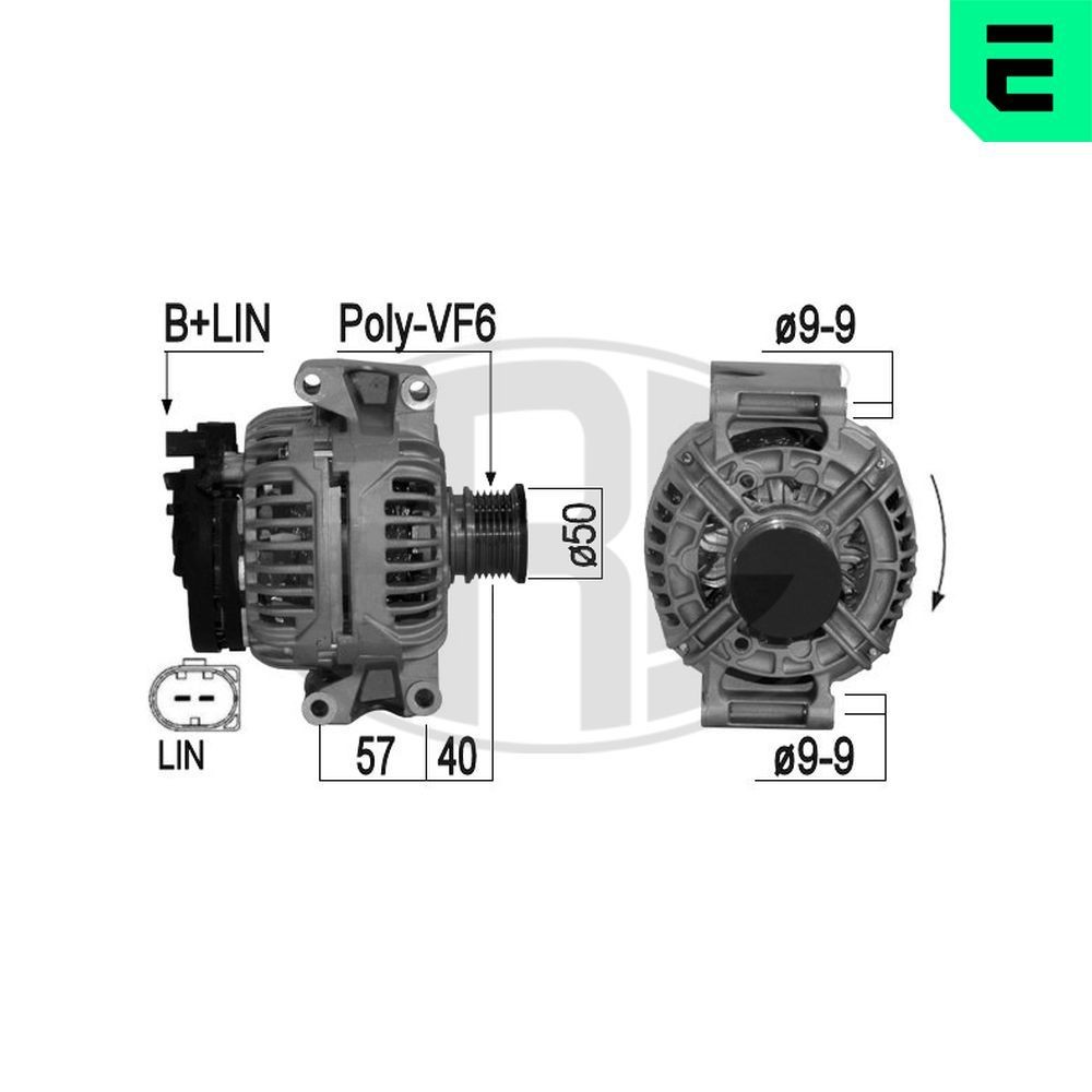 ERA Generator 209083A 209083A Generator MERCEDES-BENZ SLK ERA