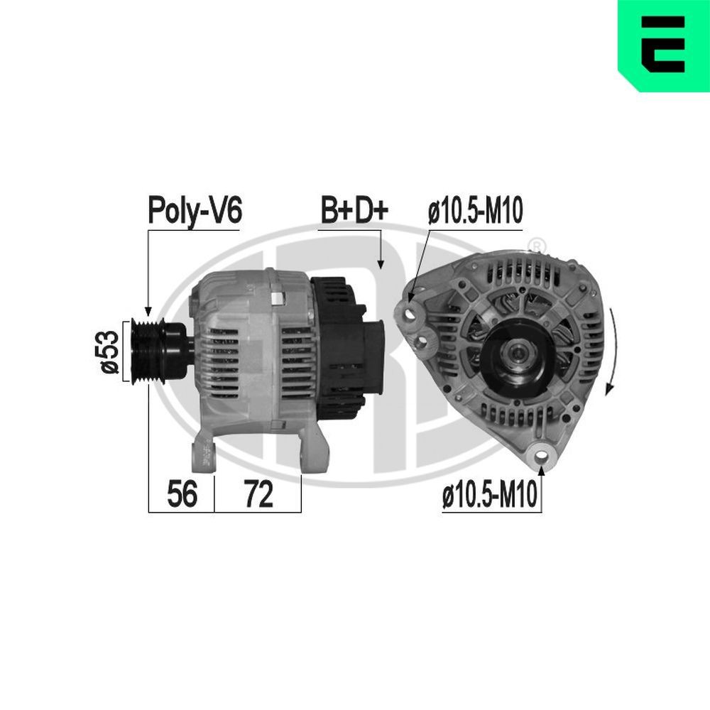 ERA Dynamo / Alternator 209162A ERA 209162A Dynamo / Alternator