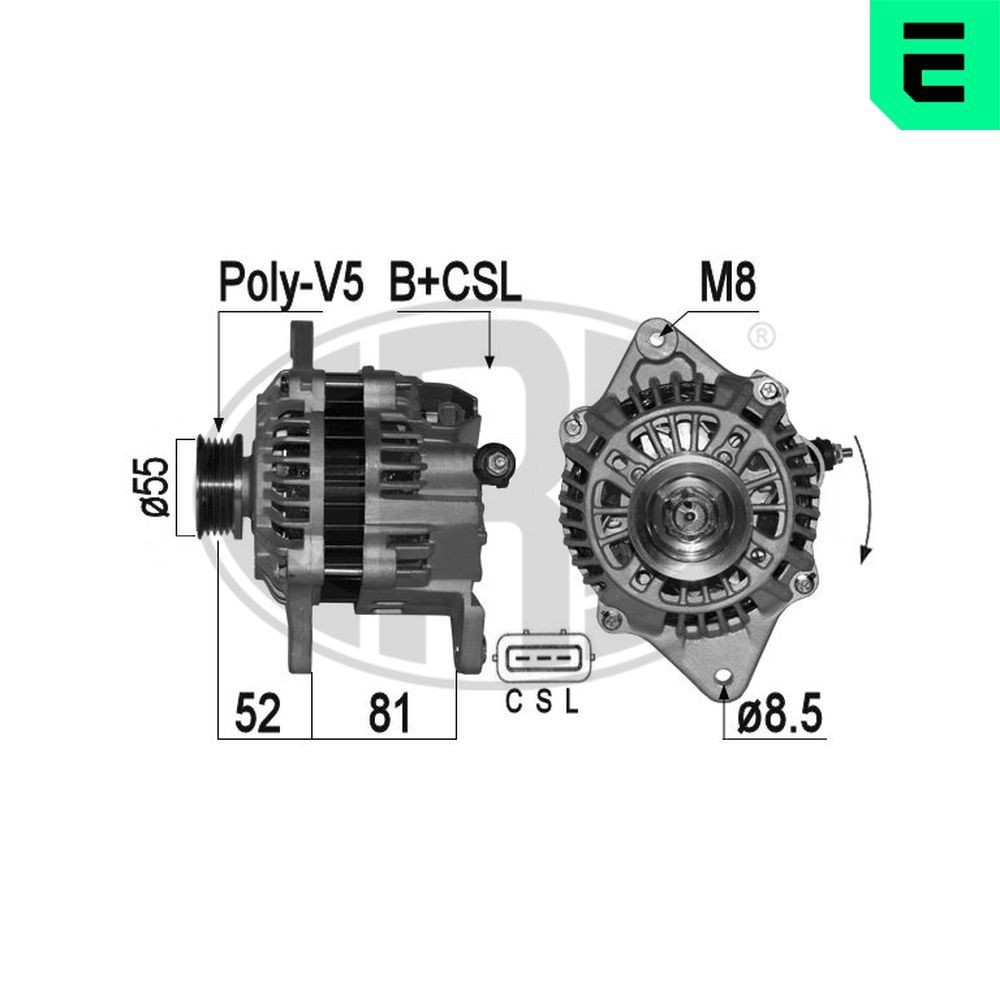 ERA Generator 209355A ERA 209355A Elektriska delar Forester I (SF) 2000