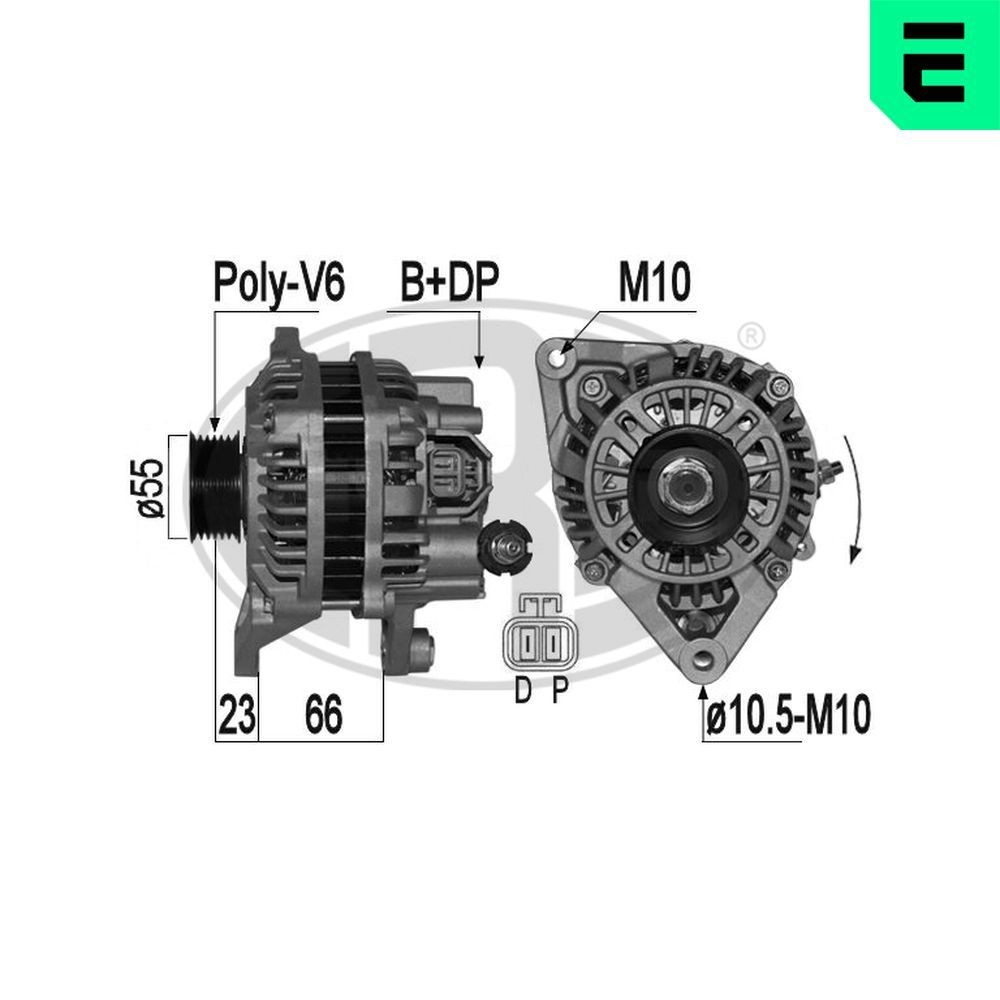 ERA Lichtmaschine 209357A Alternator ERA 2 209357A günstig