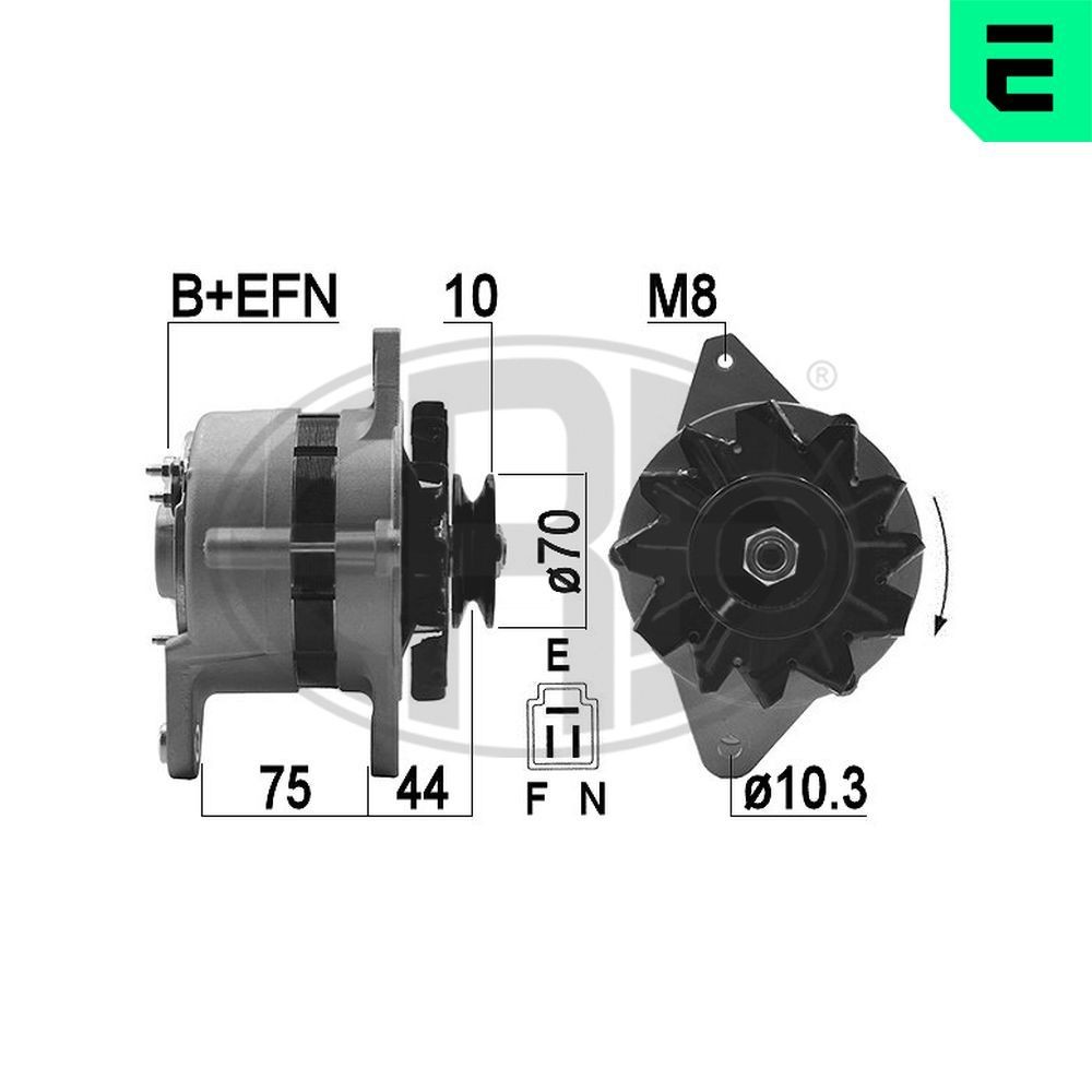 Alternatore ERA 209484A ERA 209484A Dinamo Maserati QUATTROPORTE 1999