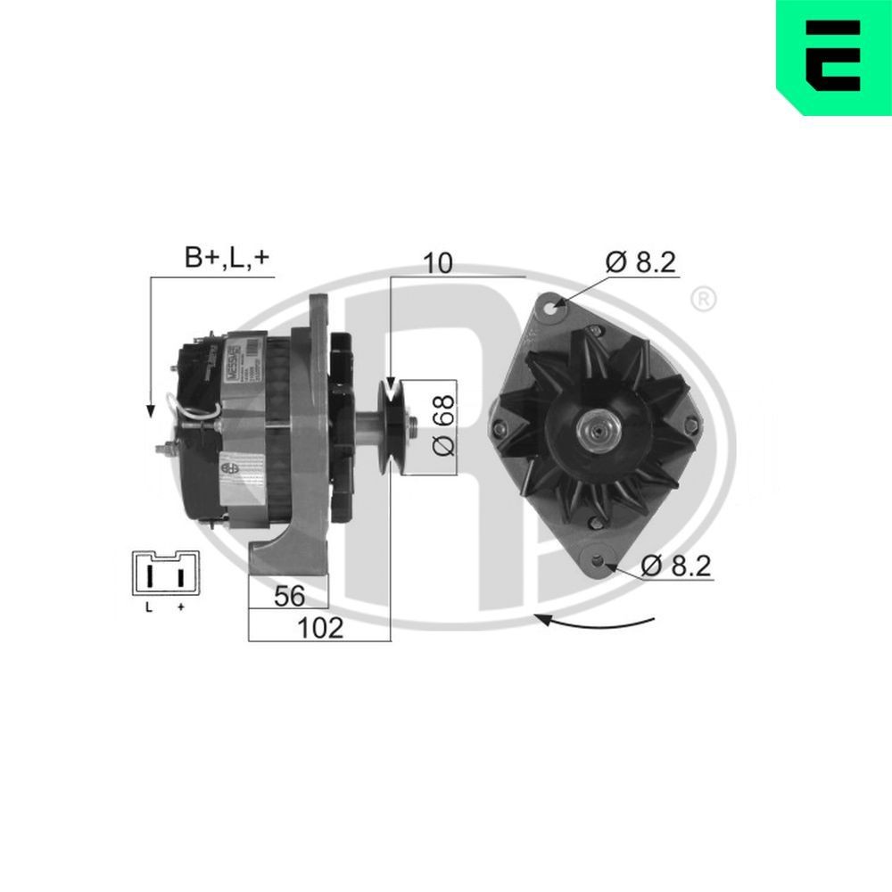ERA Alternatore 210009A ERA 210009A Dinamo 5 Hatchback prezzo