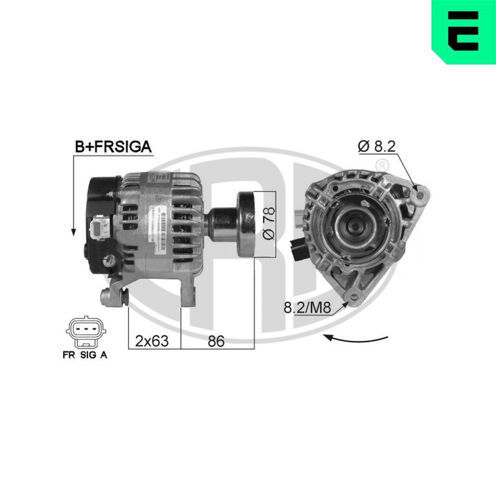 ERA Lichtmaschine 210013A Lichtmaschine ERA Ford SCORPIO 210013A