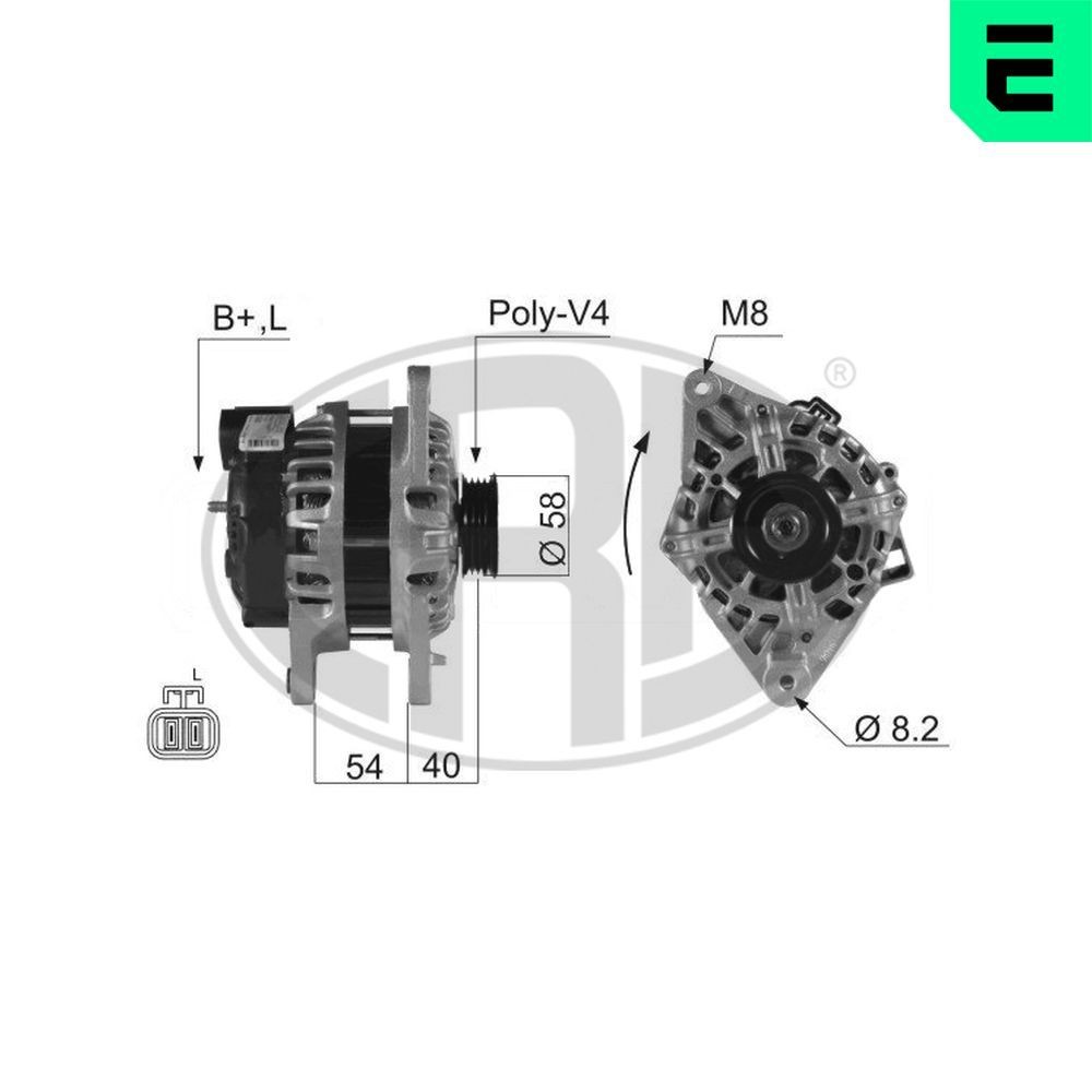 Dynamo / Alternator ERA 210022A ERA 210022A: Generator Hyundai MATRIX 2003