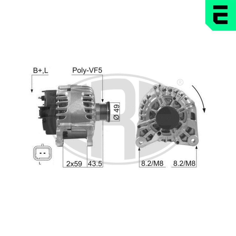Dynamo / Alternator ERA 210056A ERA 210056A Wisselstroomdynamo RENAULT MASTER 1999