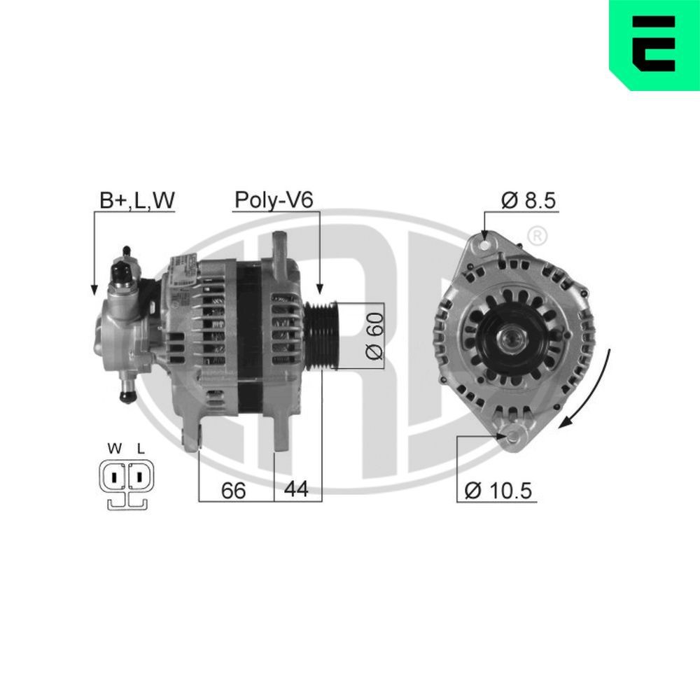 ERA Dynamo / Alternator 210062A Chevrolet ORLANDO Dynamo ERA 210062A
