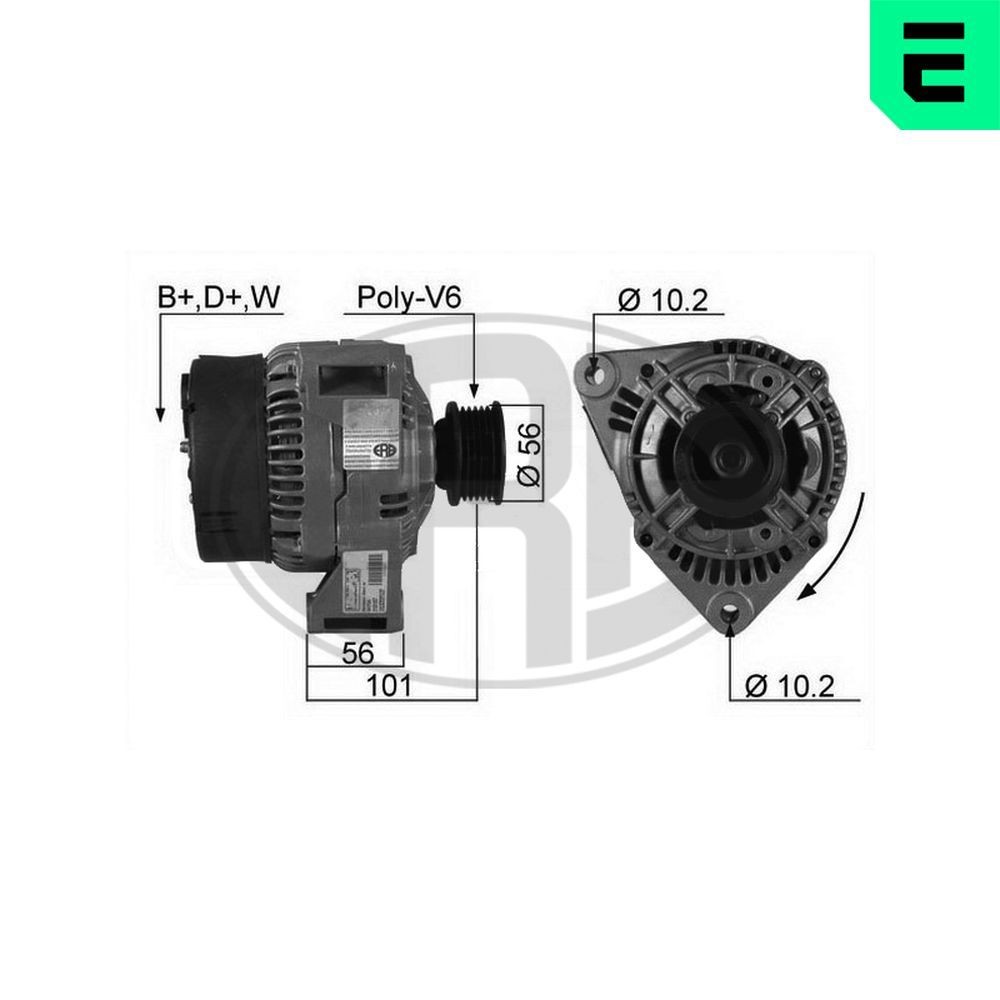 ERA Generator 210187A 210187A Alternator MERCEDES-BENZ SLK ERA