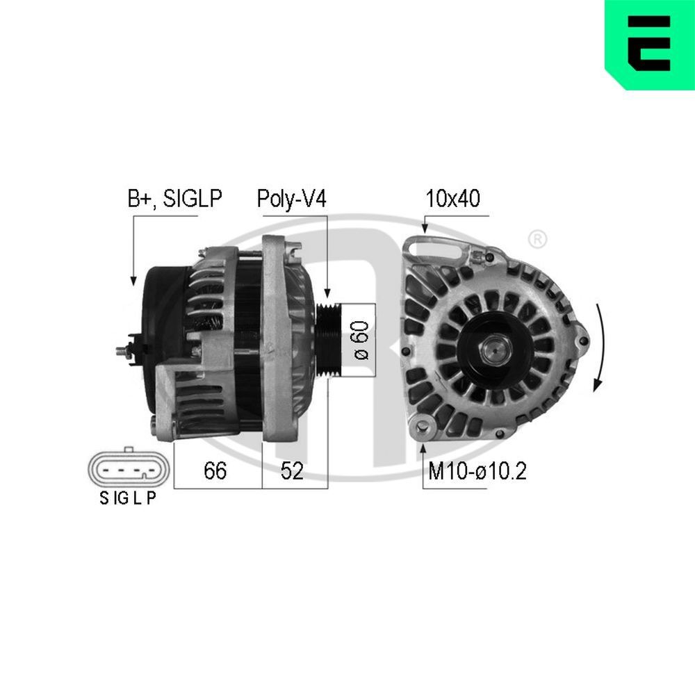 ERA Ģenerators 210206A ERA 210206A Ģenerators Renault Twingo 1 Van lēti