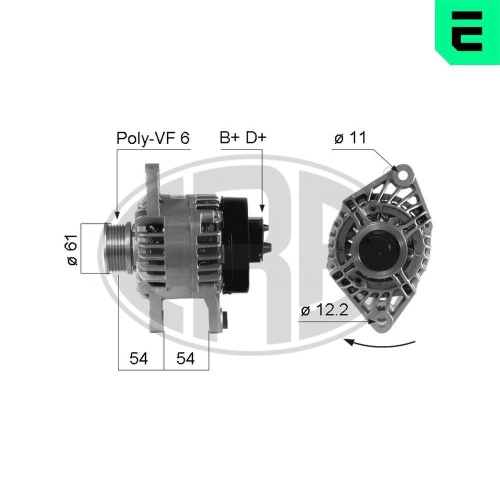 Alternatore ERA 210263A ERA 210263A costo Alternatore Alfa Romeo 147 2008