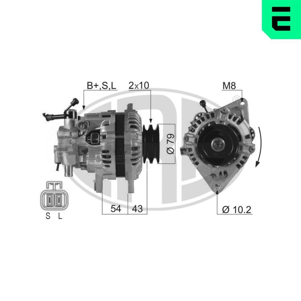 ERA Lichtmaschine 210274A ERA 210274A Alternator Mitsubishi L300 Bus Kosten