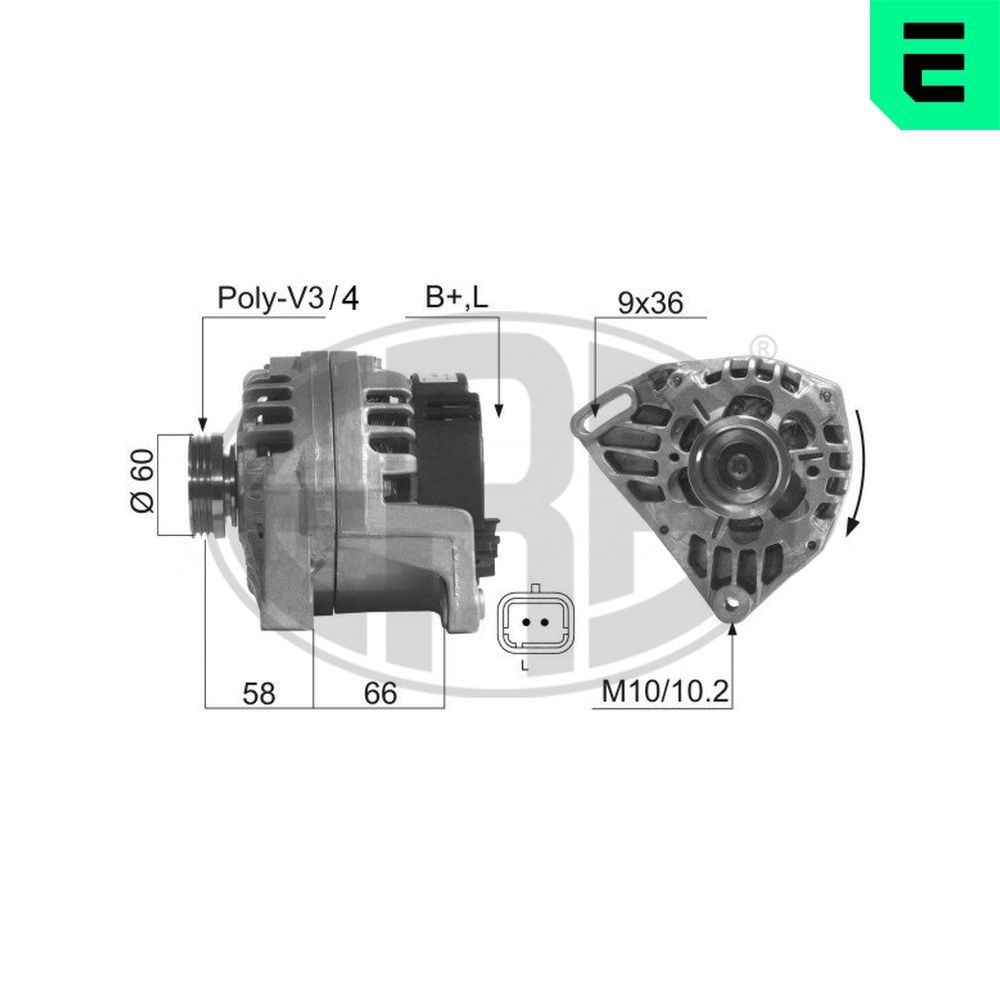 ERA Dynamo / Alternator 210286A ERA 210286A Dynamo / Alternator
