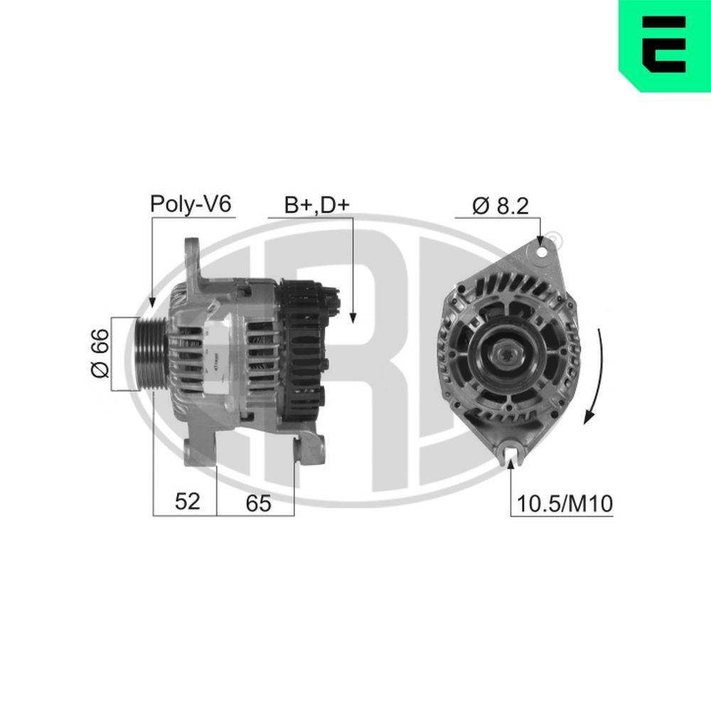 ERA Generator 210338A 210338A ERA växelströmsgenerator Suzuki VITARA